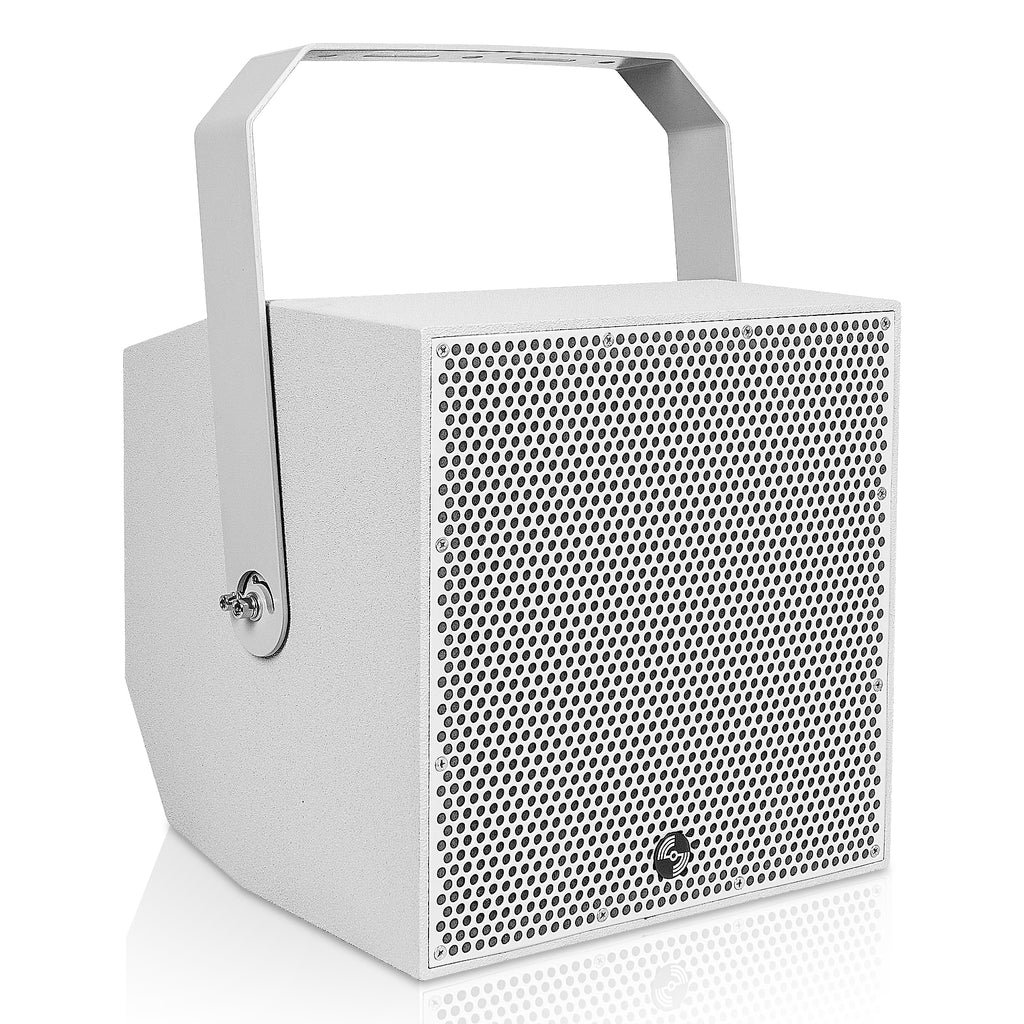 Sound Town TITAN-10G | 2-Way 10" Weatherproof IP66 Coaxial Loudspeaker with Surface-Mount U-Bracket for Outdoor Installations, 70V/100V/8Ω, Gray - Right Panel, Outdoor Applications