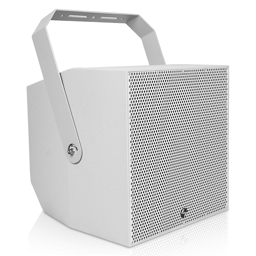 Sound Town TITAN-12G | 2-Way 12" Weatherproof IP66 Coaxial 600W Loudspeaker with Surface-Mount U-Bracket for Outdoor Installations, 8Ω, Gray - Right Panel