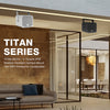 TITAN-5B (black), TITAN-5G (gray) | IP55 Certified 2-Way 70V/100V 5" Coaxial Weather-Resistant Surface-Mount Installation Loudspeaker w/ U Bracket for Commercial Audio
