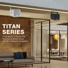 TITAN-5B (black), TITAN-5G (gray) | IP66-Certified 2-Way 70V/100V 5" Coaxial Weatherproof Surface-Mount Installation Loudspeaker w/ U Bracket for Commercial Audio