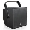 Sound Town TITAN-6B | 2-Way 6.5" Weatherproof IP66 Coaxial Loudspeaker with Surface-Mount U-Bracket for Outdoor Installations, 70V/100V/8Ω, Black - Right Panel