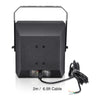 Sound Town TITAN-6B 2-Way 70V/100V 6" Coaxial Weather-Resistant Installation Loudspeaker w/ U Bracket, Black - Back Panel