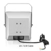Sound Town TITAN-6G | 2-Way 6.5" Weatherproof IP66 Coaxial Loudspeaker with Surface-Mount U-Bracket for Outdoor Installations, 70V/100V/8Ω, Gray - Back Panel