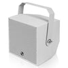 Sound Town TITAN-6G | 2-Way 6.5" Weatherproof IP66 Coaxial Loudspeaker with Surface-Mount U-Bracket for Outdoor Installations, 70V/100V/8Ω, Gray - Left Panel 