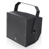 Sound Town TITAN-8B | 2-Way 8" Weatherproof IP66 Coaxial Loudspeaker with Surface-Mount U-Bracket for Outdoor Installations, 70V/100V/8Ω, Black - Left Panel
