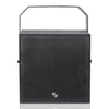 Sound Town TITAN-8B 2-Way 70V/100V 8" Coaxial Weather-Resistant Installation Loudspeaker w/ U Bracket, Black - Front Panel