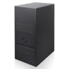 Sound Town TITAN-S28B Dual 8" Weather-Resistant Subwoofer with Folded Horn Design, Black - Left Panel