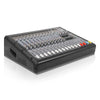 Sound Town TRITON-142PW-R | REFURBISHED: 14-Channel 2x800W Powered Mixer w/ 2 Bus, DSP effects, USB MP3, Dual 7-band EQ, Phantom Power-Right Angle