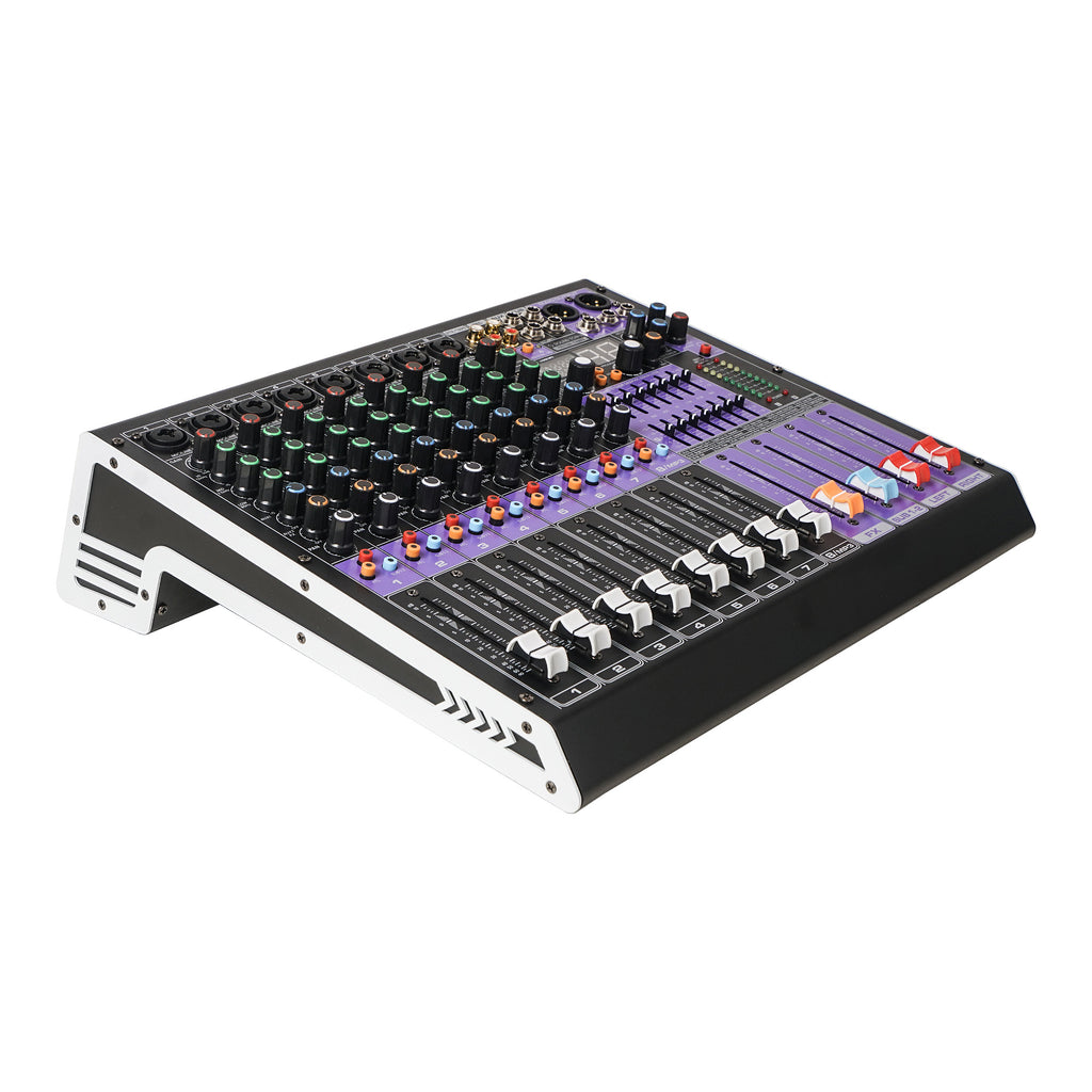 TRITON-TX802 | 8-Channel Professional Audio Mixer with 99 DSP, USB MP3  Bluetooth, Dual 7-band EQ, 48V Phantom Power & Mute, Recording