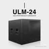 Sound Town | ULM-24 High Performance Subwoofer 1500W RMS with Neodymium LF Driver Folded Horn Design For Clubs Theaters and Churches
