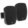 Sound Town VELA-4B-PAIR | VELA Series Pair of 4" Weatherproof IP55 Surface-Mount Speakers, 70V/100V/8Ω for Indoor and Outdoor Commercial Installations, Black - Right View