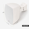 Sound Town VELA-4W-PAIR | VELA Series Pair of 4" Weatherproof IP55 Surface-Mount Speakers, 70V/100V/8Ω for Indoor and Outdoor Commercial Installations, White - Size and Dimensions