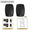 Sound Town VELA-5B-PAIR | VELA Series Pair of 5.25" Weatherproof IP55 Surface-Mount Speakers, 70V/100V/8Ω for Indoor and Outdoor Commercial Installations, Black - Included in the Box, Package Contents