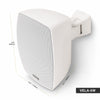 Sound Town VELA-5W-PAIR | VELA Series Pair of 5.25" Weatherproof IP55 Surface-Mount Speakers, 70V/100V/8Ω for Indoor and Outdoor Commercial Installations, White - Size and Dimensions