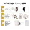 Sound Town VELA-5W-PAIR | VELA Series Pair of 5.25" Weatherproof IP55 Surface-Mount Speakers, 70V/100V/8Ω for Indoor and Outdoor Commercial Installations, White - Installation Instructions