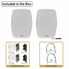 Sound Town VELA-6W-PAIR | VELA Series Pair of 6.5" Weatherproof IP55 Surface-Mount Speakers, 70V/100V/8Ω for Indoor and Outdoor Commercial Installations, White - Included in the Box, Package Contents