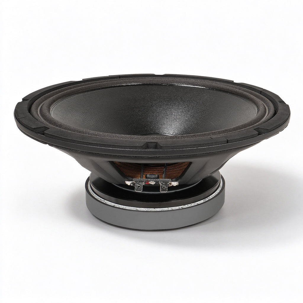 Sound Town WSF102.00 | Original Lavoce 10" Woofer with Ferrite Magnet, Waterproof Cone and Steel Frame, 175W at 8Ω for PA/DJ Speakers - Side View