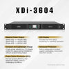 Sound Town XDi-3604 | MODE Audio High Power Density Class-D 4-Channel PA/DJ Power Amplifier, 4 x 3600W RMS at 4-ohm, with PFC Power, LED Screen-Product Features
