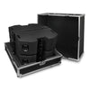Sound Town Z208BX4-IFC | ZETHUS Series 4 x Dual 8” Line Array Loudspeaker System with Flight Case, Full-Range/Bi-Amp Switchable, Black - Road Case