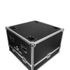 Sound Town Z208BX4-IFC | ZETHUS Series 4 x Dual 8” Line Array Loudspeaker System with Flight Case, Full-Range/Bi-Amp Switchable, Black - Stackable, Top View