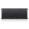 Sound Town Z210BPWX2-IFC | ZETHUS Series Dual 10" Powered Line Array Loudspeaker with Onboard DSP, Black - Front Panel