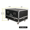 Sound Town Z210BX2-IFC | Pair of ZETHUS Series Dual 10-inch Passive Line Array Loudspeaker System with Flight Case, Full-Range/Bi-amp Switchable, Black - Size and Dimensions