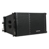 Sound Town ZETHUS-110-R ZETHUS Series 10” Two-Way Passive Line Array Loudspeaker System with Titanium Compression Driver, Full Range/Bi-amp Switchable, Black, Refurbished - Right Panel