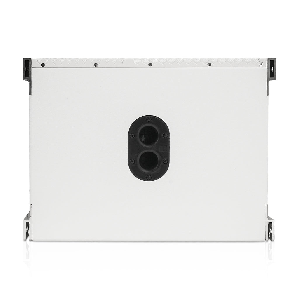 Sound Town ZETHUS-110W | 10” Passive Two-Way Line Array Loudspeaker, Full-Range/Bi-Amp Switchable, Birch Plywood, White - 35mm Mounting Sockets