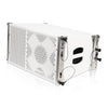 Sound Town ZETHUS-110W | 10” Passive Two-Way Line Array Loudspeaker, Full-Range/Bi-Amp Switchable, Birch Plywood, White - Left Panel