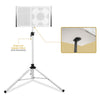 Sound Town ZETHUS-110W | 10” Passive Two-Way Line Array Loudspeaker, Full-Range/Bi-Amp Switchable, Birch Plywood, White - Pole-Mounted Via the Integrated Dual 35mm Sockets with the STSD-71W Speaker Stand