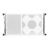 Sound Town ZETHUS-110WPW ZETHUS Series 10" Powered Two-Way Line Array Loudspeaker System with Titanium Compression Driver, White - Front Panel