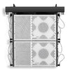 Sound Town ZETHUS-110WX2 | Pair of 10” Passive Two-Way Line Array Loudspeakers with Flying Frame, Full-Range/Bi-Amp Switchable, Birch Plywood, White
