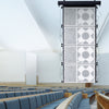 Sound Town ZETHUS-110WX4 | 2 Pairs of 10” Passive Two-Way Line Array Loudspeakers with Flying Frame, Full-Range/Bi-Amp Switchable, Birch Plywood, White for Live Events, Churches