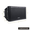 Sound Town ZETHUS-112BPW-R | REFURBISHED: ZETHUS Series 12" Powered 2-Way Line Array Loudspeaker System w/ Onboard DSP, Black for Live Sound, Club, Bar, Restaurant, Church - Dimensions