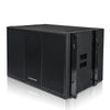 Sound Town ZETHUS-118SPW-R | REFURBISHED: ZETHUS Series 18” 1600W Powered Line Array Subwoofer with DSP, LPF, Black - Left Panel