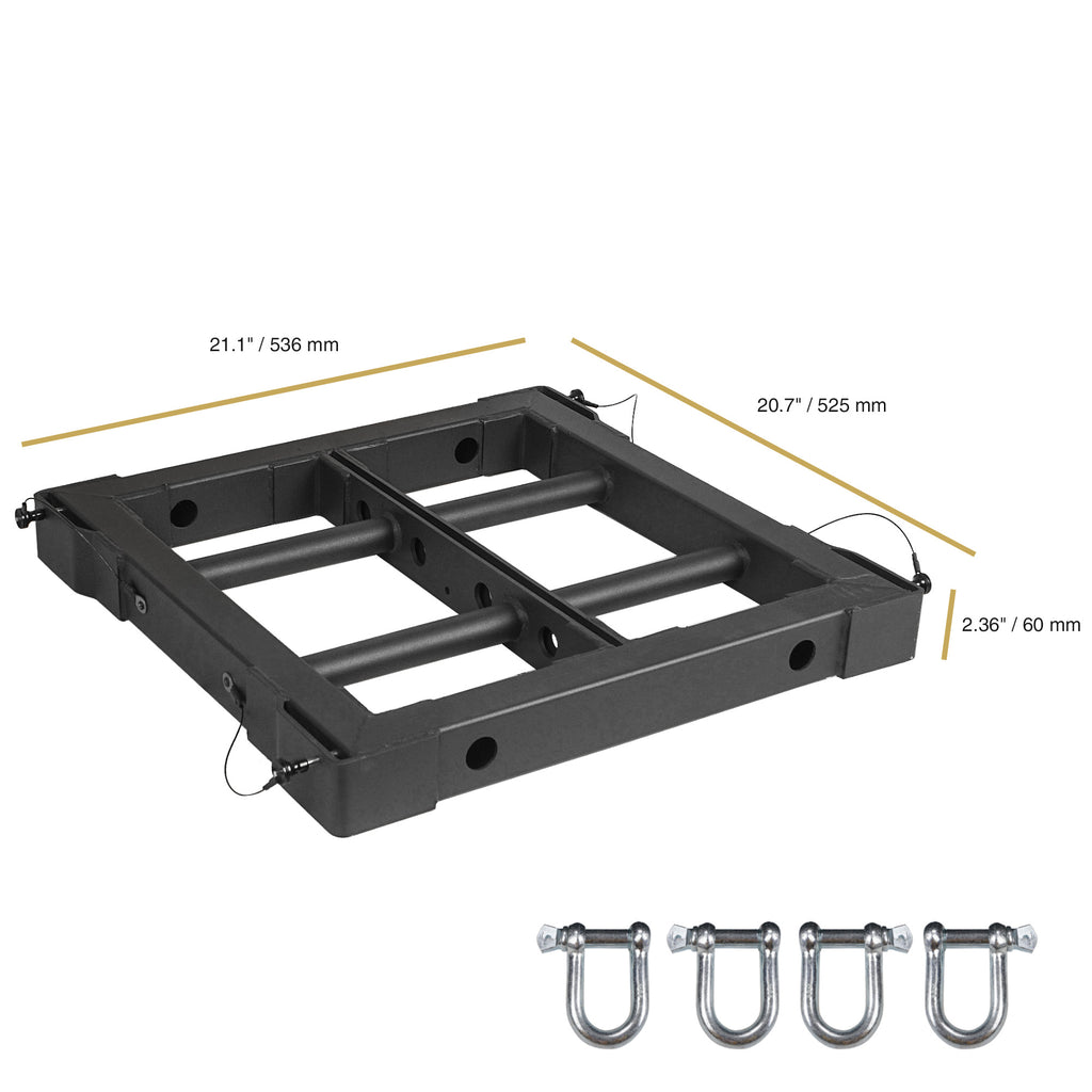 Sound Town ZETHUS-205FF | ZETHUS Series Mounting Frame for ZETHUS-205 Line Array Speaker - Size and Dimensions