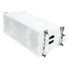 Sound Town ZETHUS-210WPW | ZETHUS Series 1100W Dual 10" Powered Full-Range Line Array Loudspeaker with DSP, White - Left Side 