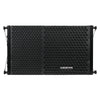 Sound Town ZETHUS-215S110X2 ZETHUS Series 10” Two-Way Passive Line Array Loudspeaker System with Titanium Compression Driver, Full Range/Bi-amp Switchable, Black - Front Panel