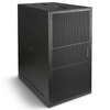 Sound Town ZETHUS-218SPW | ZETHUS Series Dual 18" Powered 3200W Line Array Subwoofer with 2-Channel Class-D Amplifier and DSP, Birch Plywood, Black - Vertical View