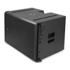 ZETHUS-A18SPW | 18" 1600W Powered Line Array Subwoofer with Class-D Amplifier, DSP Presets, Birch Plywood, Black - Left View