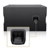 Sound Town ZETHUS-IP118S Water-Resistant Passive Line Array Subwoofer with 4.5" Voice Coil, Black - 4-Pin Speakon Input / Output