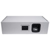 Sound Town ZETHUS-IP208G-R | REFURBISHED: ZETHUS Series Dual 8” 900W Water-Resistant Passive Line Array Loudspeaker with 3” Titanium Compression Driver, Full Range/Bi-amp Switchable, Gray - Back Panel
