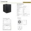 Sound Town ZETHUS-M115S ZETHUS Series 1400W Passive Line Array Subwoofer - Specifications, Performance Curve, Dimensions