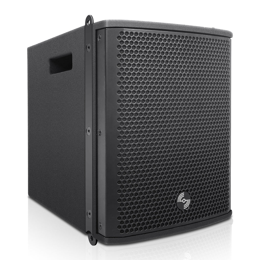 Sound Town ZETHUS-M3-R | REFURBISHED: ZETHUS Series 2-Pack Compact Passive Line Array PA Speakers, Black, for Live Sound, Stage Performance, Clubs, Churches and Schools - Full-Range