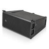 Sound Town ZETHUS-V26T | Dual 6.5" Lightweight Passive Line Array Speaker Module, 70V/100V/16Ω, HF Attenuation, Built-in Transformer, for Live Sound & Commercial Installation, Black - Side View