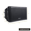 Sound Town ZS-112BPW-2PRS 12" Powered 2-Way Line Array Loudspeaker System with Onboard DSP, Black for Live Sound, Club, Bar, Restaurant, Church and School - Dimensions