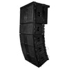 Sound Town ZS-118SPW210BPWX4 | ZETHUS Series Powered Line Array System with 18" Subwoofer, Four Dual 10" Loudspeakers & Flying Frame, Class-D Amp, DSP, Black - Left View