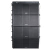 Sound Town ZS-210BPWX4 | ZETHUS Series Powered Line Array System with Four Dual 10" Loudspeakers and Flying Frame, Class-D Amp, DSP, Black - Front Panel