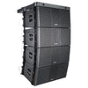 Sound Town ZS-210BPWX4 | ZETHUS Series Powered Line Array System with Four Dual 10" Loudspeakers and Flying Frame, Class-D Amp, DSP, Black - Right View
