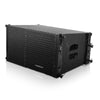 Sound Town ZETHUS Series ZS-215SP110PX2C 10” Powered Two-Way Line Array Loudspeaker System with Onboard DSP, Black for Live Sound, Club, Bar, Restaurant, Church and School - Left Panel